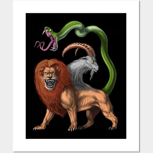 Greek Mythology Creature Chimera Posters and Art